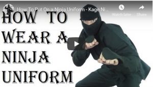 How to Put on and Wear a Ninja Costume
